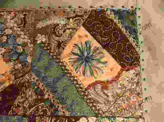 A Close Up Of A Quilt With Beadwork Colorful Batik Panel Quilts: 28 Quilting Embellishing Inspirations From Around The World