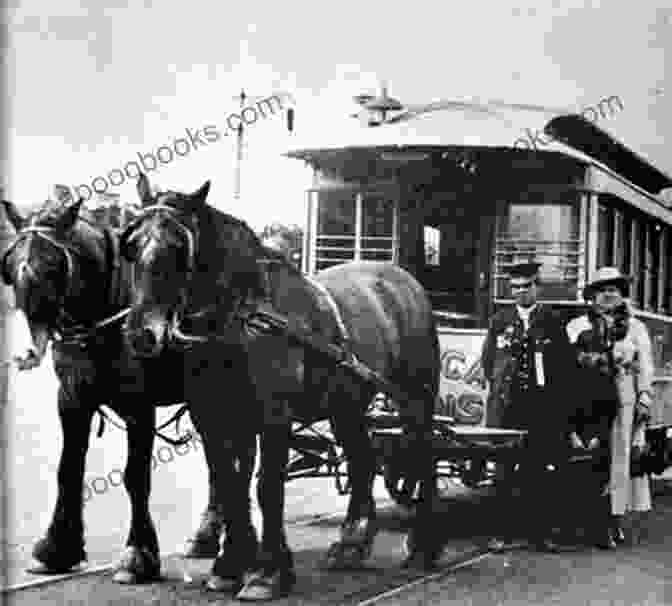 A Color Photograph Of A Horse Drawn Omnibus Used As Public Transportation In The Mid 1800s. Buses Built Before 1950 Royston Morris