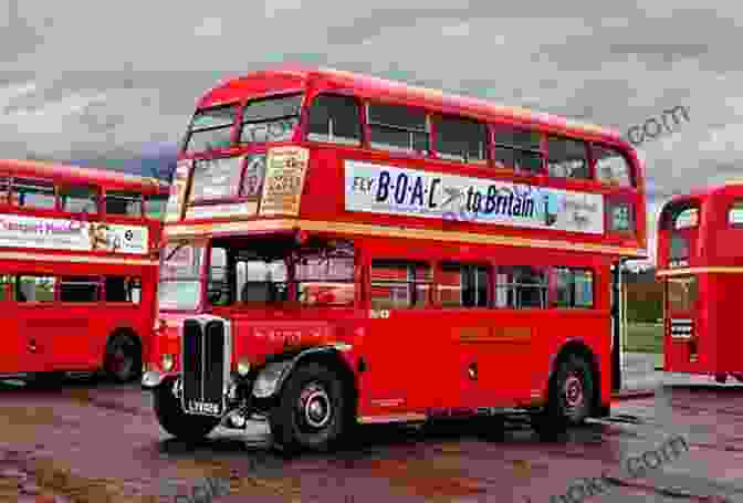 A Color Photograph Of A Restored Vintage Bus Displayed In A Bus Museum. Buses Built Before 1950 Royston Morris