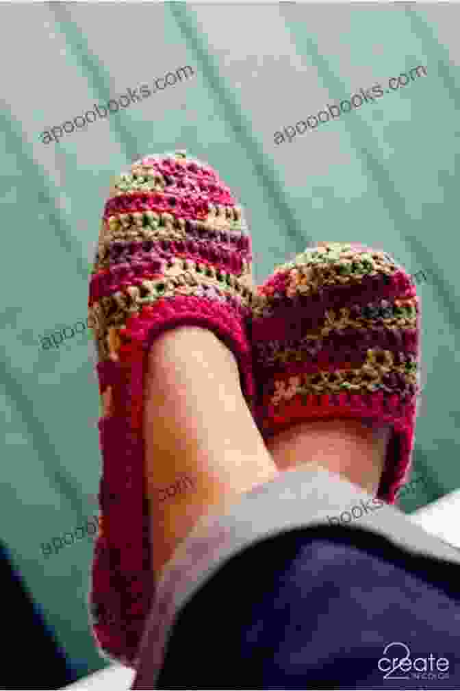 A Display Of Various Crocheted Slippers In Different Colors And Patterns Slippers Easy To Make Crochet Pattern