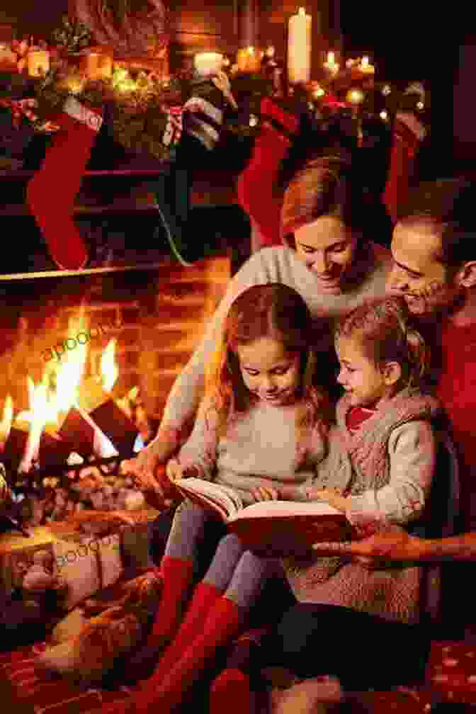 A Family Gathered Around A Cozy Fireplace, Reading The Bears Sleep At Last