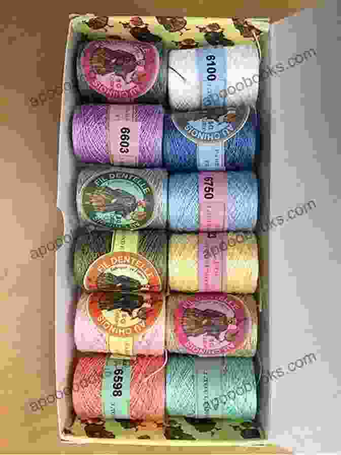 A Variety Of Bobbin Lace Threads In Different Colours Using Colour In Bobbin Lace