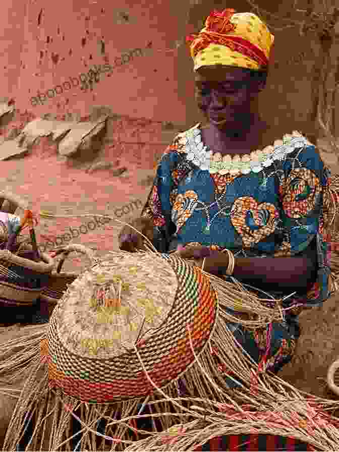 A Woman Weaving A Colorful Basket Using Traditional Techniques An To Appalachian Music Crafts