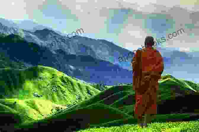 A Zen Monk Sitting In Contemplation, Surrounded By Serene Mountain Peaks The Zen Monastic Experience: Buddhist Practice In Contemporary Korea