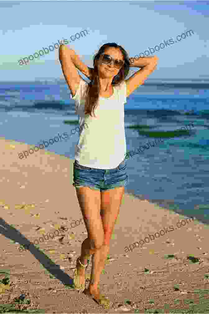 Barefoot Season Blackberry Island Book Cover: A Young Woman Standing Barefoot On A Sandy Beach, Looking Towards The Ocean. Barefoot Season (Blackberry Island 1)