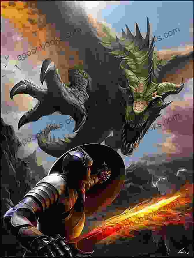 Book Cover Of 'Of Men And Dragons' Featuring A Knight Battling A Dragon Of Men And Dragons: Jack S Landing