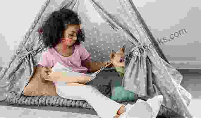 Children Sitting In A Cozy Corner, Engrossed In Reading The Bears Sleep At Last