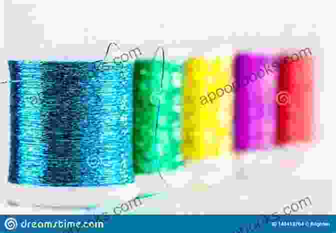 Close Up Of Bobbin Lace Showing Smooth Colour Transitions Using Colour In Bobbin Lace