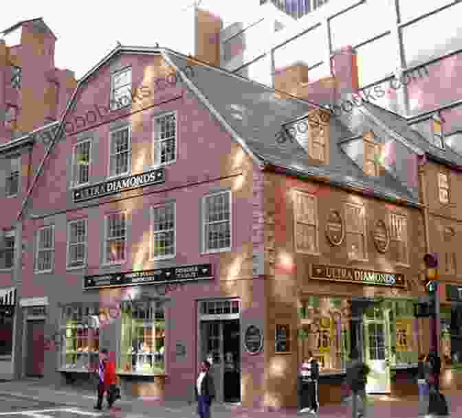 Close Up Of The Old Corner Bookstore, Showing Its Ornate Facade Boston Vignettes Bromfield Street William Schemmel