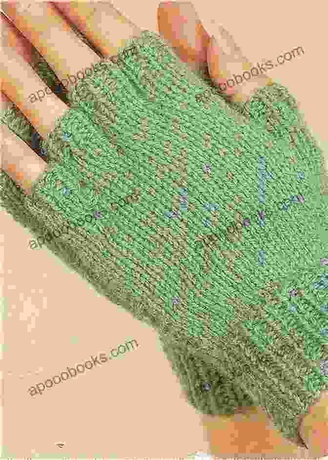 Close Up Of Vintage Victorian Fingerlass Gloves Mittens Knitting Pattern Vintage Victorian Fingerlass Gloves Mittens Knitting Pattern
