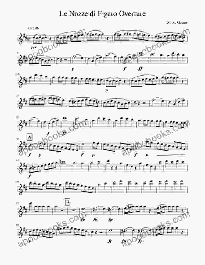 Le Nozze Di Figaro Overture For Flute Quartet Sheet Music C Flute 4: The Marriage Of Figaro For Flute Quartet: Le Nozze Di Figaro Overture (The Marriage Of Figaro (overture) For Flute Quartet)