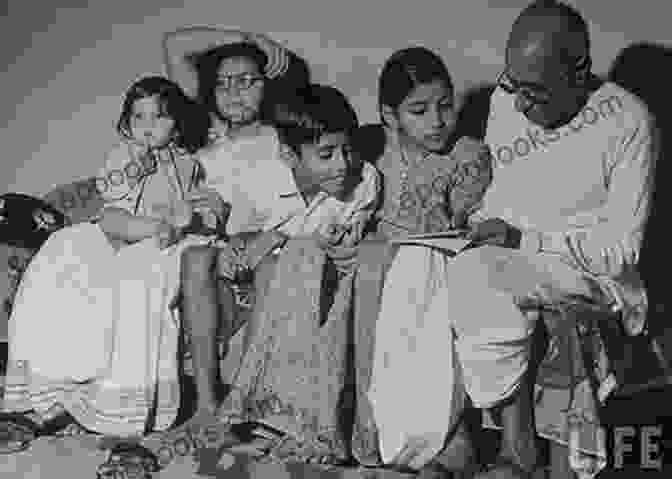 Mahatma Gandhi With Children Mahatma Gandhi For Kids And Beginners