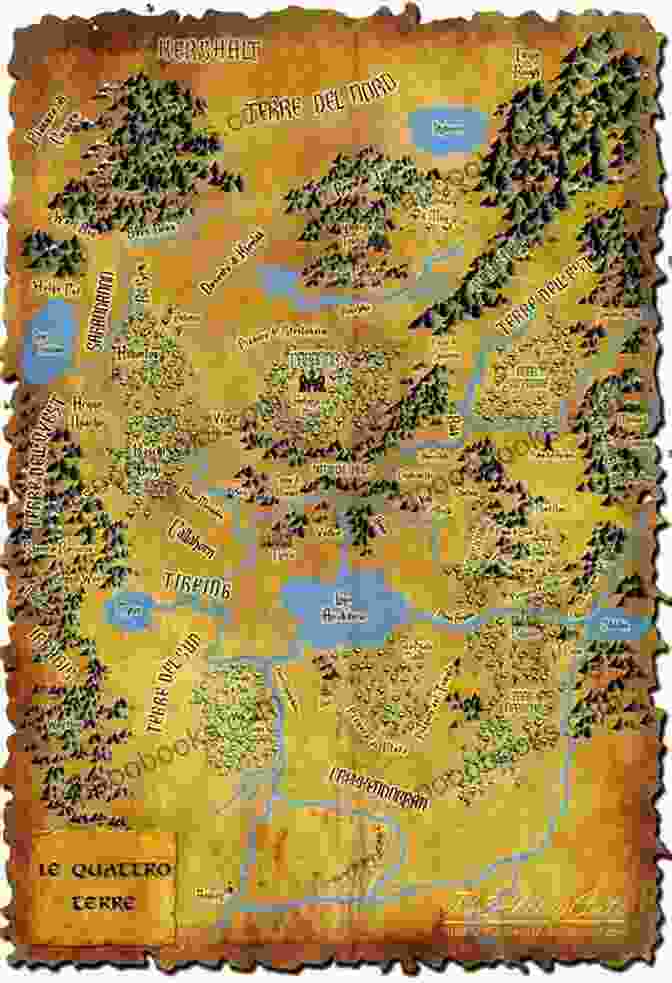 Map Of The Four Lands From The Black Elfstone The Black Elfstone: The Fall Of Shannara