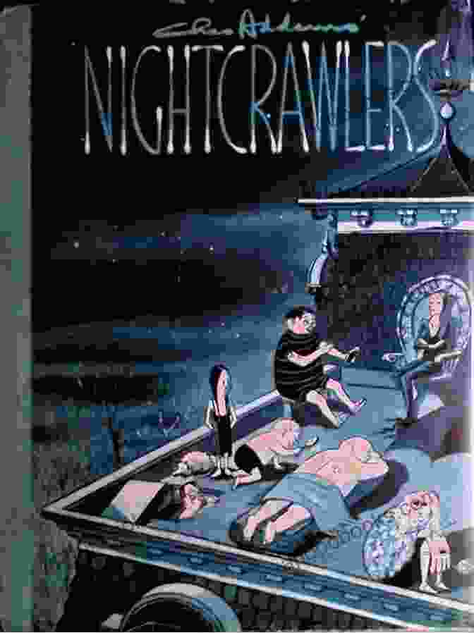 Nightcrawlers Book Cover Featuring A Group Of People Illuminated In The Darkness Nightcrawlers (Exposure Collection) Rosecrans Baldwin