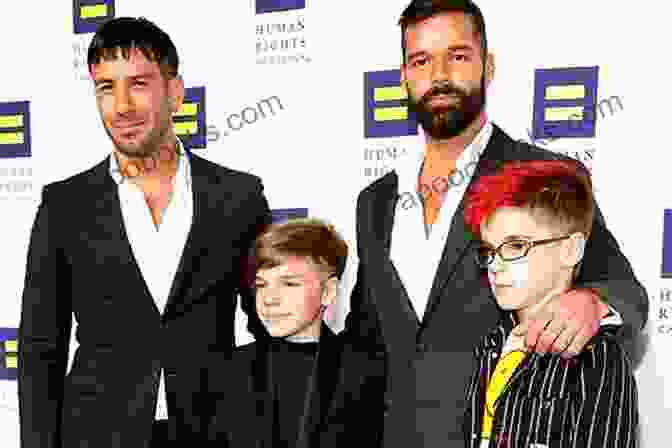 Ricky Martin With His Husband And Children Me Ricky Martin