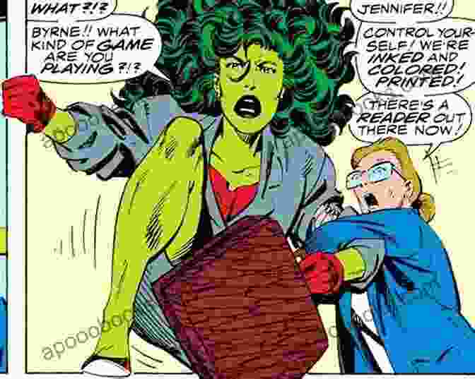 She Hulk Breaking The Fourth Wall, Looking Directly At The Reader With A Mischievous Grin Sensational She Hulk (1989 1994) #2 Robert Griffith