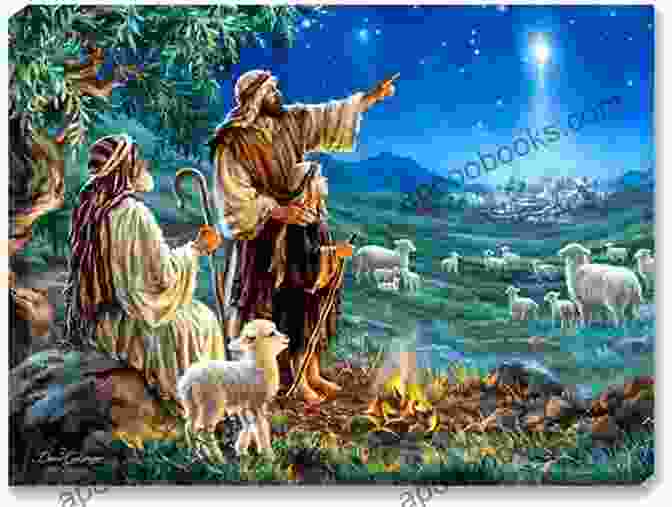 Shepherds Gazing Up At The Night Sky, Surrounded By Their Flock, As A Bright Star Shines Above Them (Flute) Christmas For Four Woodwind Quartet: Medley Of 10 Christmas Carols