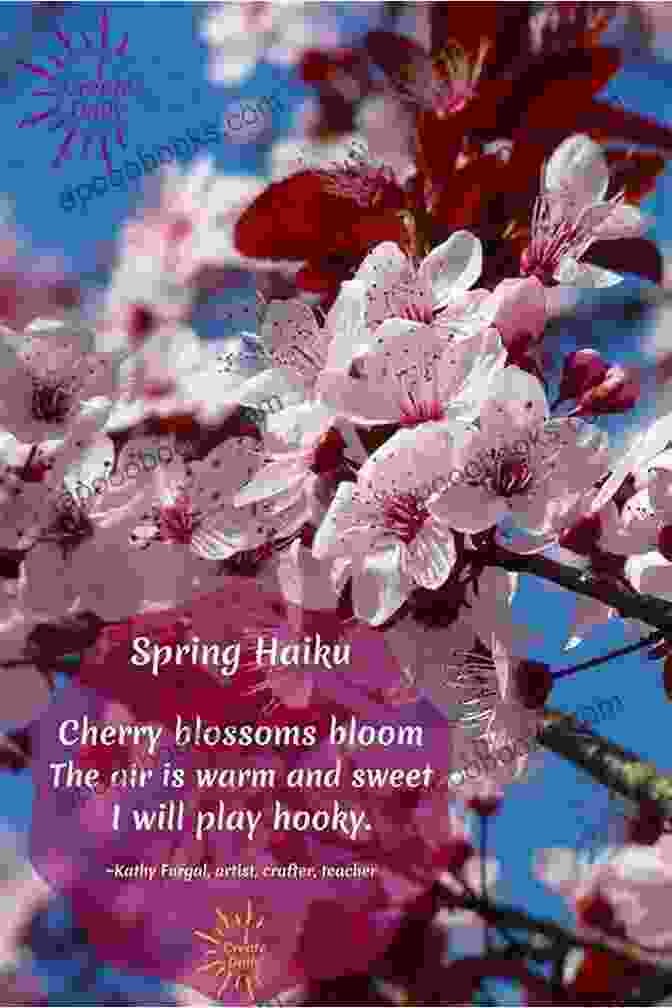 Spring's Awakening Is Captured In A Haiku, Showcasing Blooming Flowers And A Gentle Breeze. Haiku: Breathtaking 5 7 5 T K