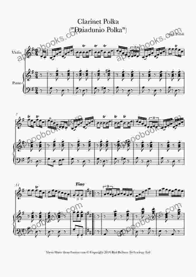 The Clarinet Polka Clarinet Quintet Choir Score Sheet Music Featuring Clarinets And Vocal Parts The Clarinet Polka Clarinet Quintet/Choir Score: Polka Dziadek