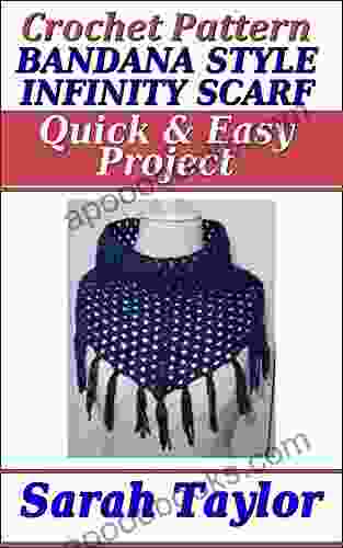 Bandana Style Infinity Scarf Quick And Easy Crochet Pattern