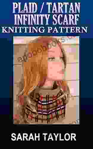 Plaid / Tartan Infinity Scarf Knitting Pattern